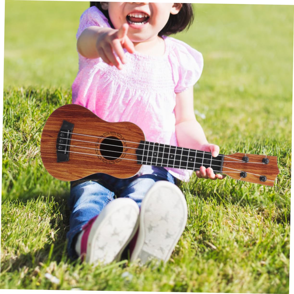 Ukelele De Juguete Infantil Diseño Realista Instrumento Musical para Niño para Mini Niño y
