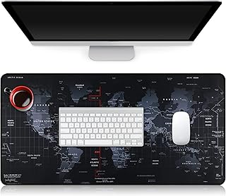 Bimormat XL Gaming Map Mouse Mat, Large Mouse Pad 600 x 300 x 2mm, Extended Mouse Mat Desk Mat, Anti-Fray Stitched Edges, Non-slip Rubber Base, Improved Precision and Speed(UK-60x30 Map)