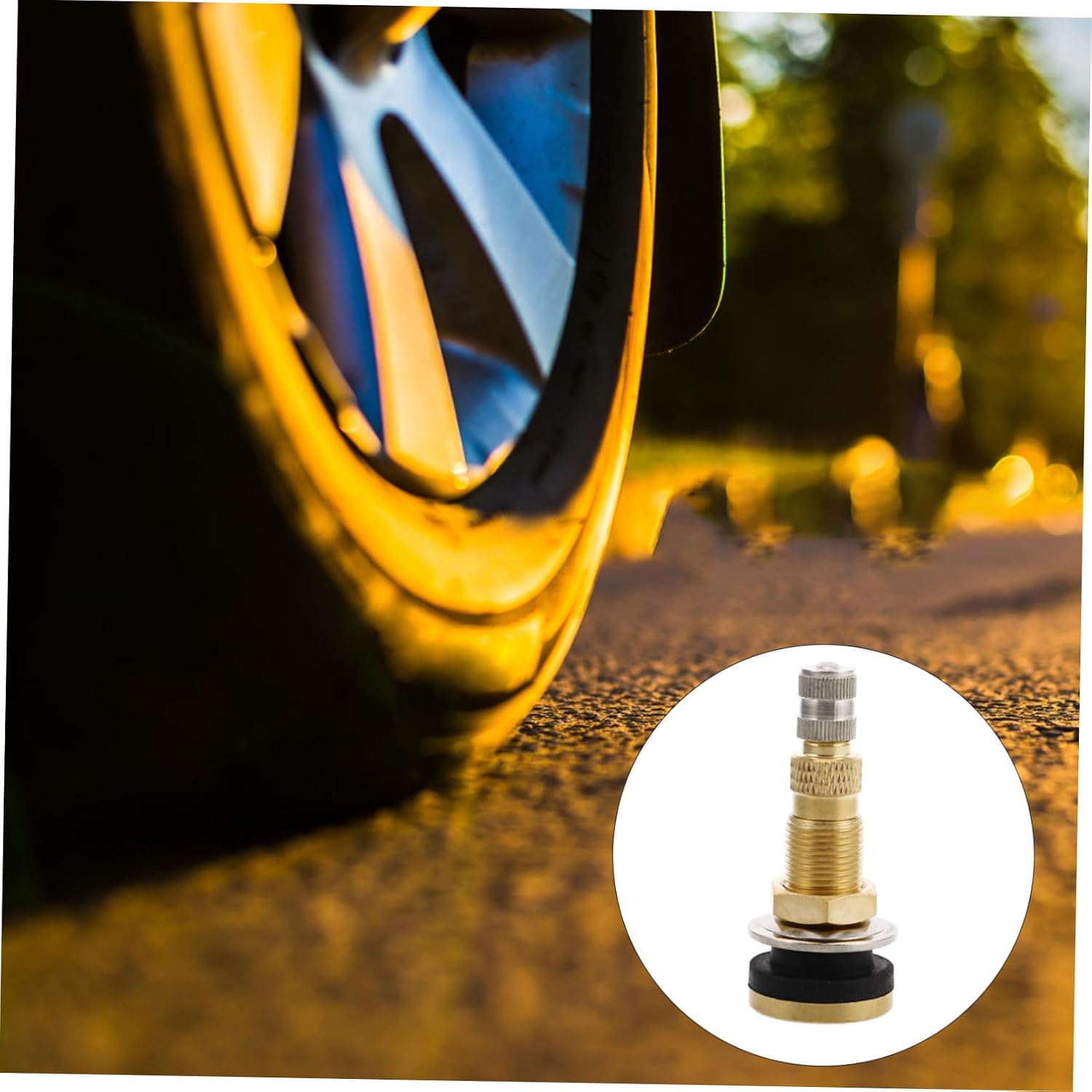 Tubeless Copper Valve Stem for Agricultural Machinery Vacuum Tire Valve Stems for Tractors Easy Inflate Design for Efficient Tire Maintenance Compatible with Engineering