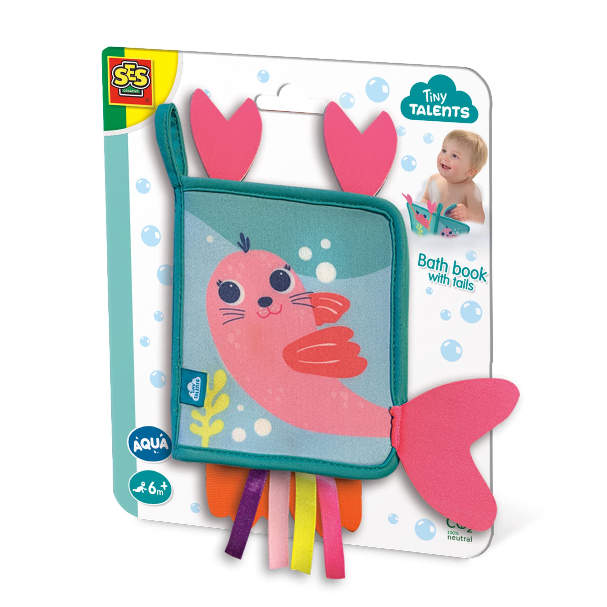 Ses Creative Tiny Talents Bath Book With Tails Multi