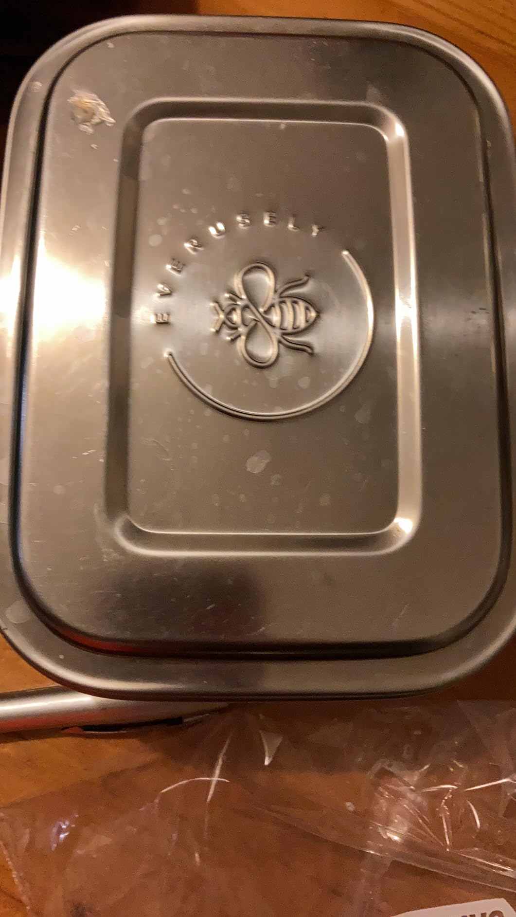 Everusely Small Stainless Steel Bento Box for Kids, 3 Compartment Metal