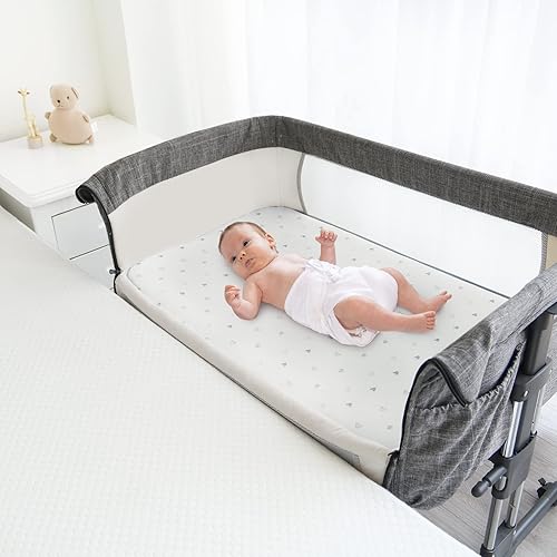 Miniatura 6 de Protector de colchón para moisés (23 x 28 pulgadas), compatible con moisés Breeze Plus de 4moms (no playard), espuma suave impermeable y