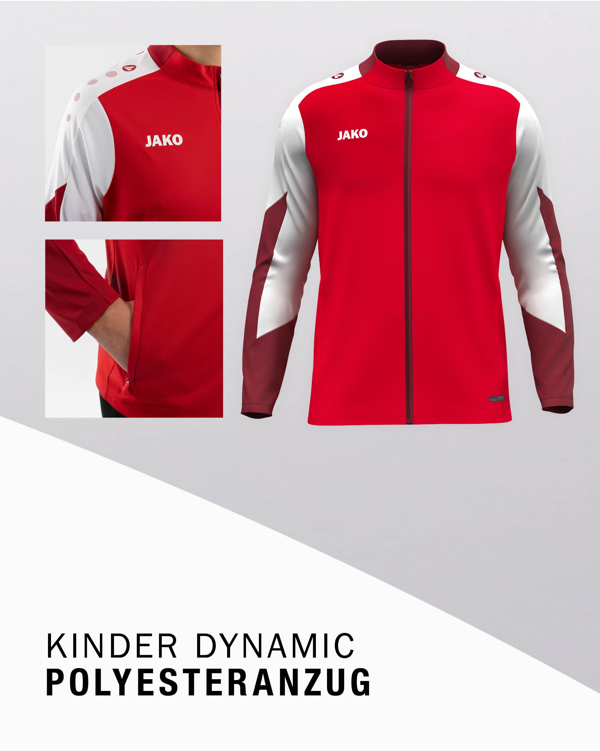 JAKO Unisex Kinder Jako Kinder Polyesteranzug Dynamic Trainingsanzug (1er Pack)