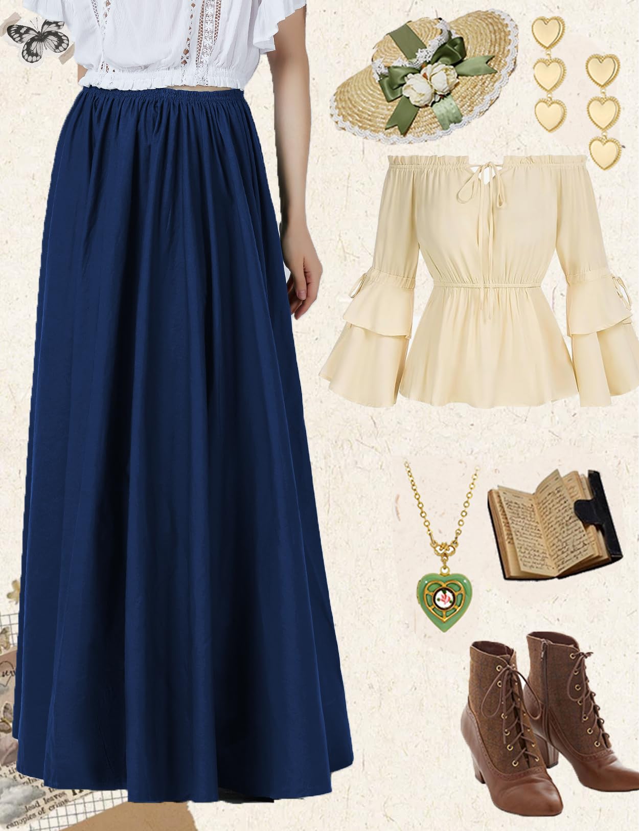 BEAUTELICATE Średniowieczna spódnica, długa, bawełniana, damska, renesansowa, odzież wiktoriańska, steampunk, Halloween, Cosplay, LARP, Big Swing, spódnica maxi, długa