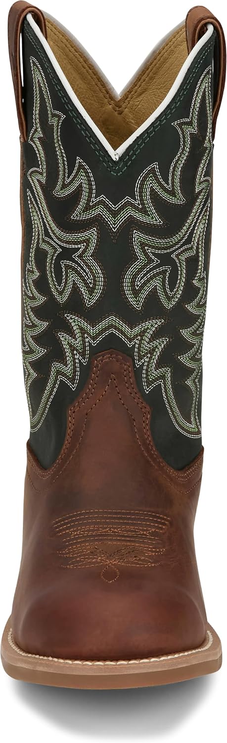 Justin Wild Bill Men's Western Boot - 11" Cowboy Leather Footwear, Durable Construction, Stylish Design for Everyday Wear