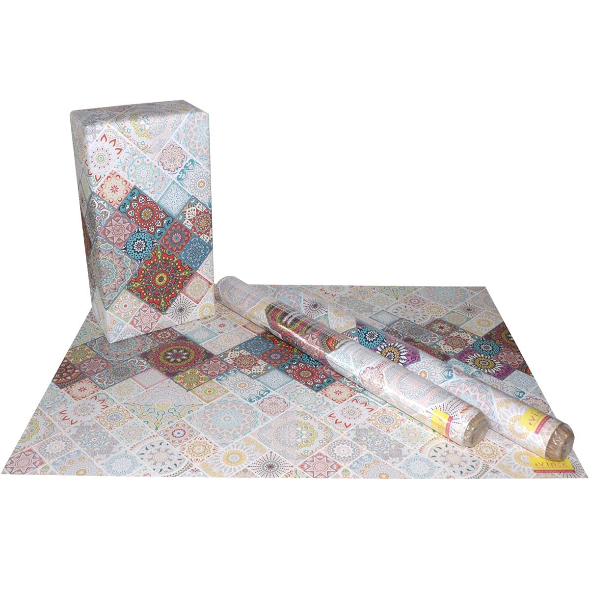 eVincE Gift Wrapping Paper Diwali gifting ideas New Year theme dinner party return favors | set of 20 Sheets 50 x 70 cms | for corporate gifts wraps | Festive Mandala Gift papers for everyone