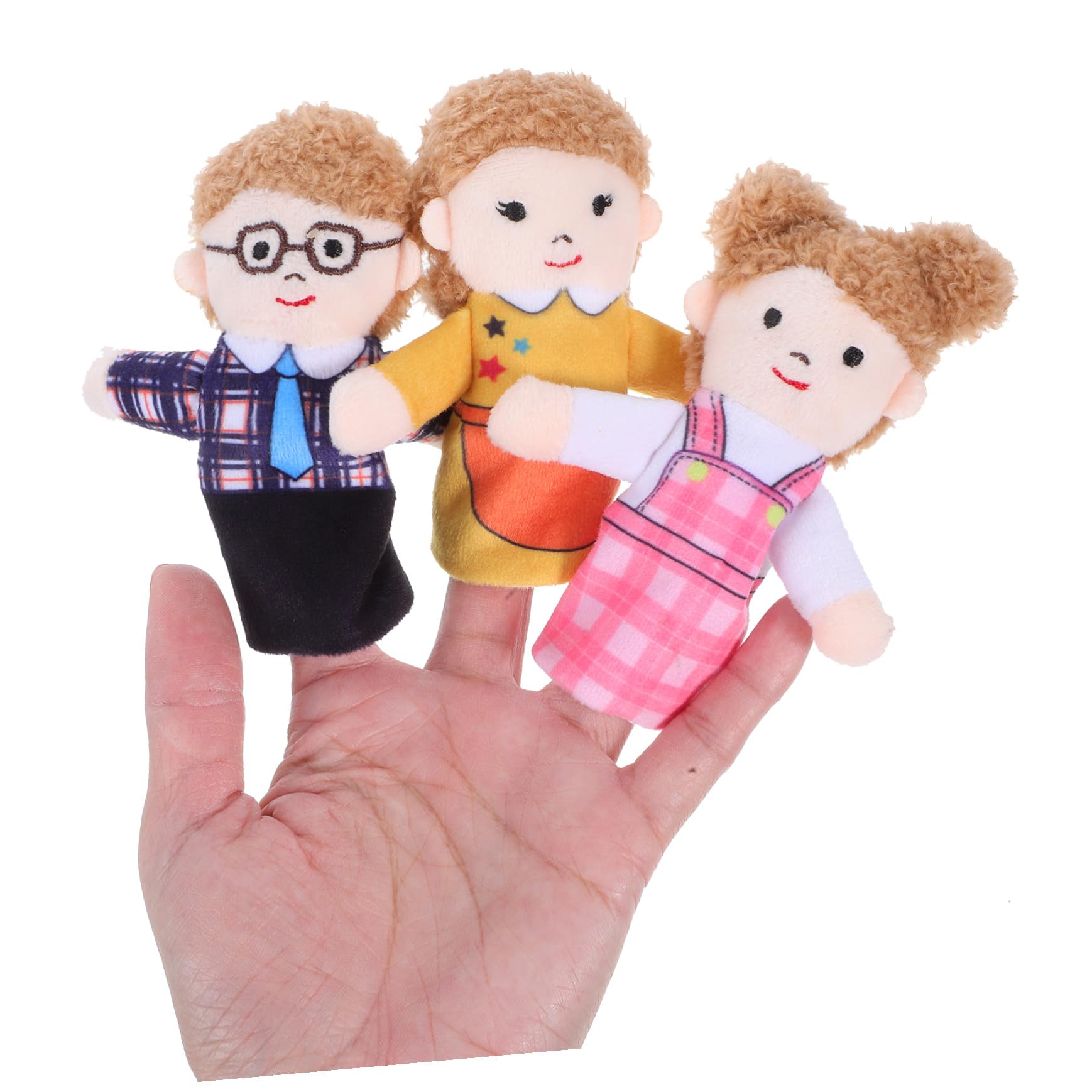 Marionetas de Dedos Familiares de Peluche 6 Piezas para Niños