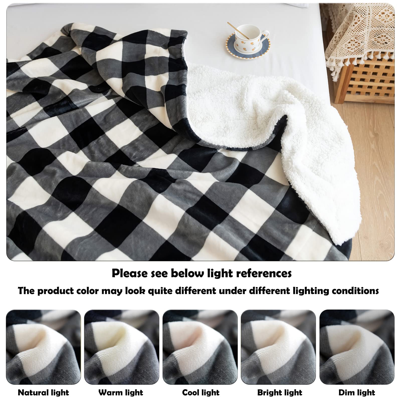 Amazon.com: NEWCOSPLAY Sherpa Fleece Throw Blanket Super Soft