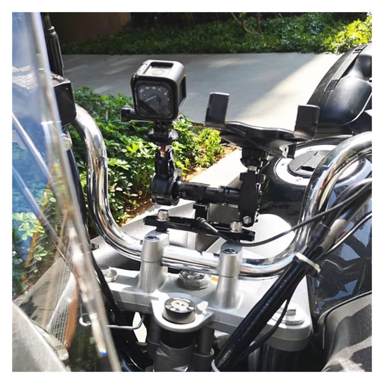 Genérico Soporte Navegación Expansión Multifunción para Motocicletas Soporte GPS Teléfono
