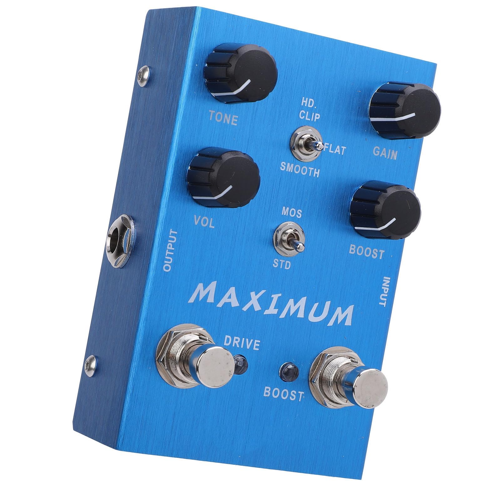 Sxhlseller Pedale Overdrive a Doppio Canale Drive Boost Knob Pedale Effetto per Chitarra Elettrica Basso, Bellissimo Overdrive in Lega con Ampia capacità di Modellare il Tono, per Esibizioni o