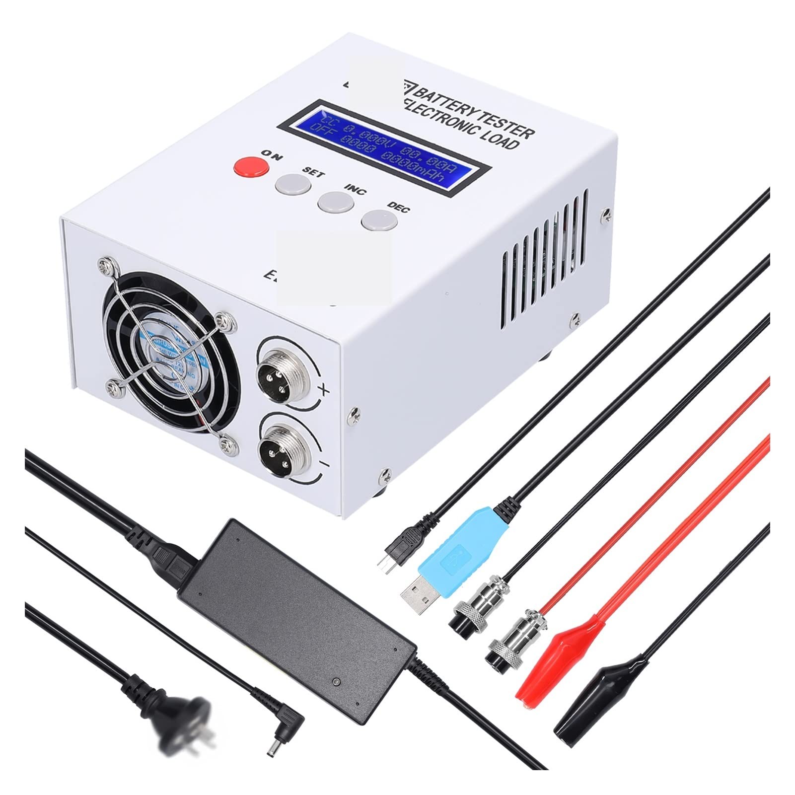 Tester pojemności baterii EBC-A20 urządzenie do testowania pojemności baterii 30V 20A 85W baterie litowe Tester pojemności 5A ładowanie 20A rozładowanie wsparcie PC Online