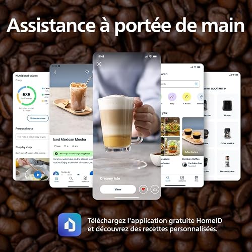 PHILIPS machine à café grain 2200, 2 boissons, mousseur à lait, Noir mat - 11