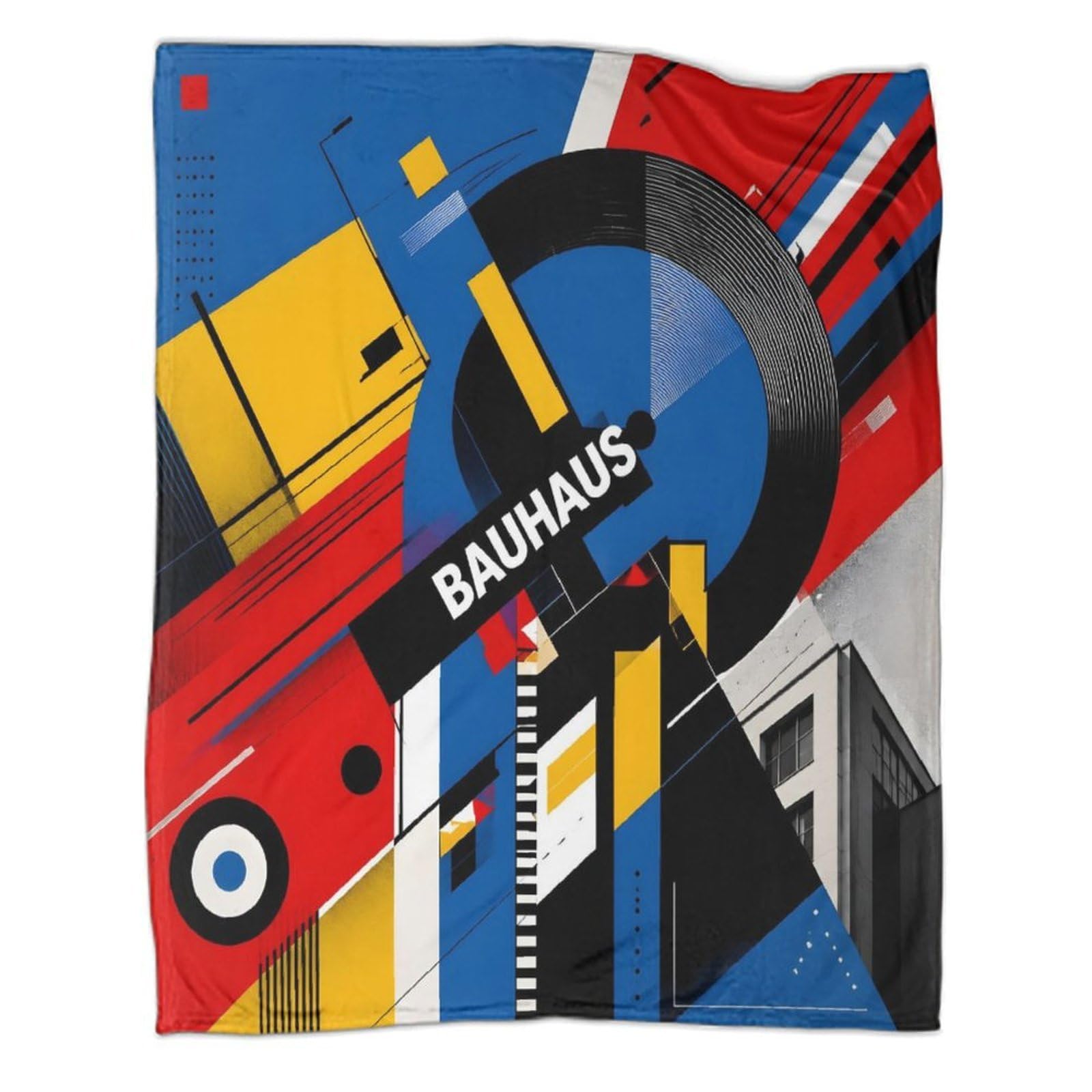 Bauhaus Design Mikrofaser Decke Fleece Gefühl Wohnen