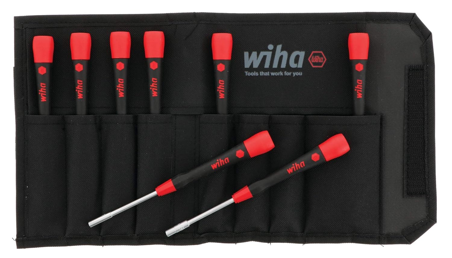 Wiha 26596 Nut Driver Set, Metric with Precision Soft