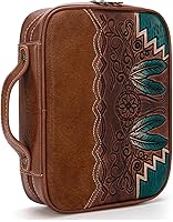 Vista 18 de Montana West - Fundas bordadas estilo occidental para la Biblia para mujeres y hombres, bolsa para llevar libros, bolsa de la iglesia, protector