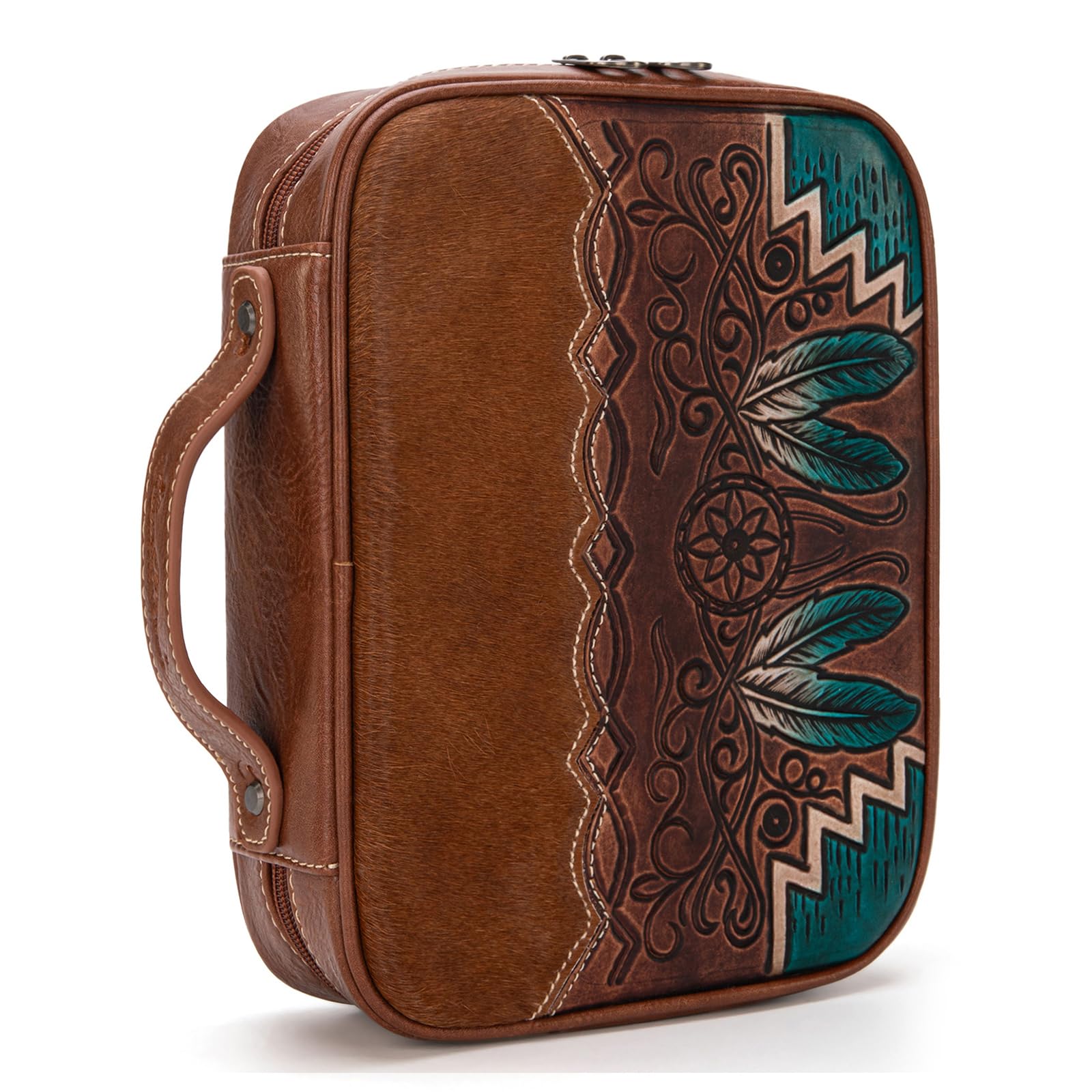 Montana West Western Style Embroidered Bible Covers for Women Men Book Carrying Case Church Bag Outdoor Bible Protective