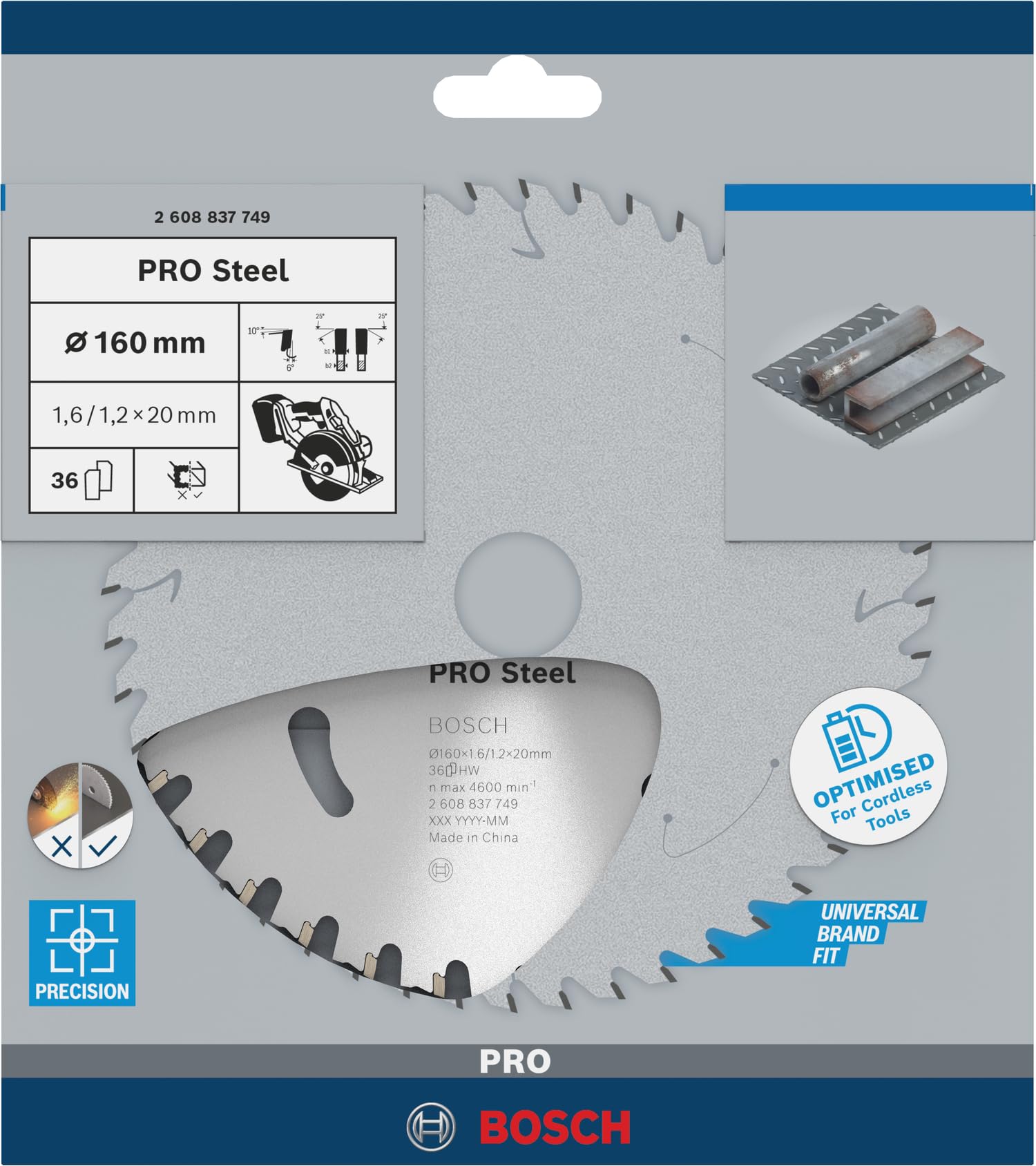 Bosch 2.608.644.345 Cirkelzaagblad | Expert for Fiber Cement | 210 x 30