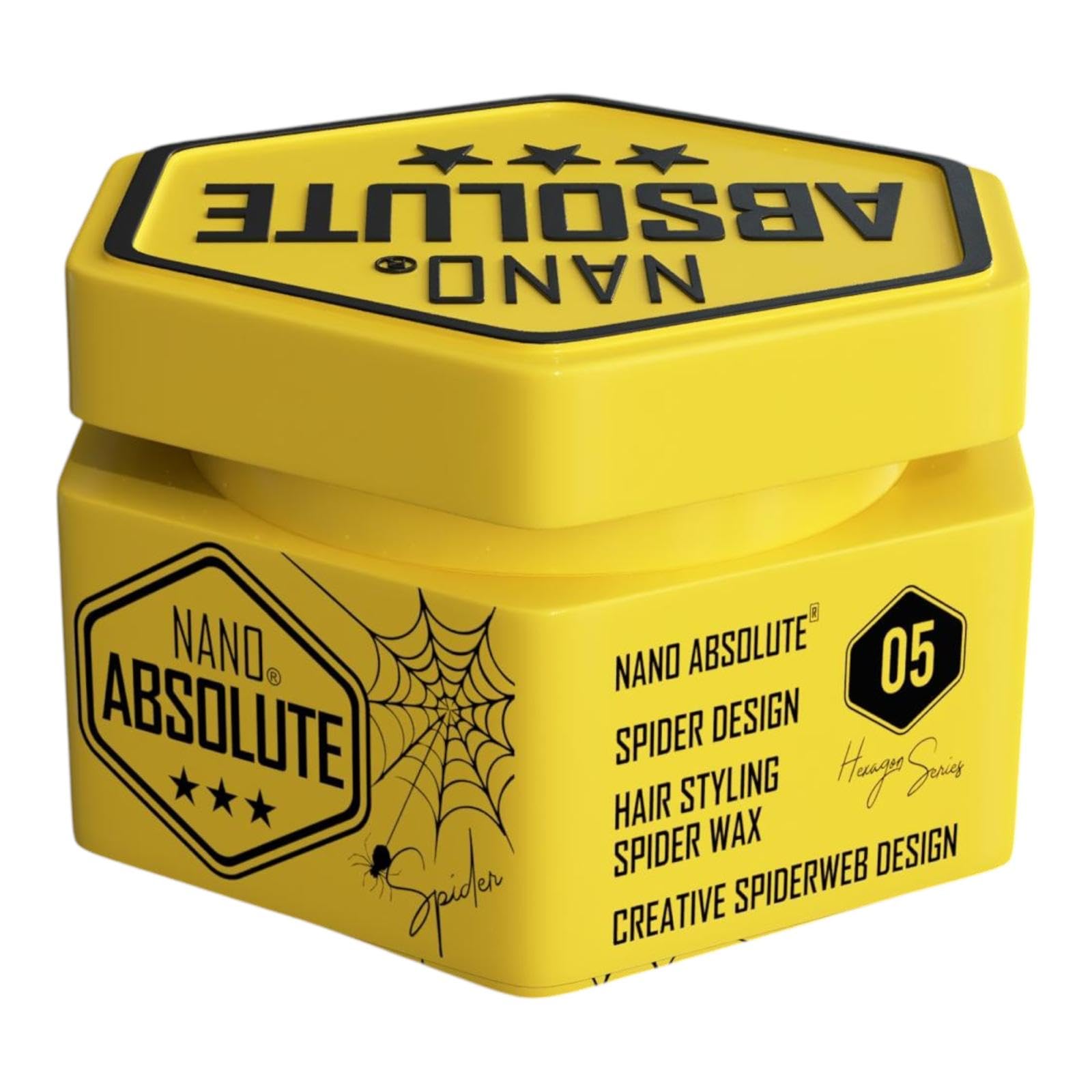 Nano Absolute Hair Styling Aqua Wax No.5 Yellow Spider, 140 ml (Pack of 1) - Image 2