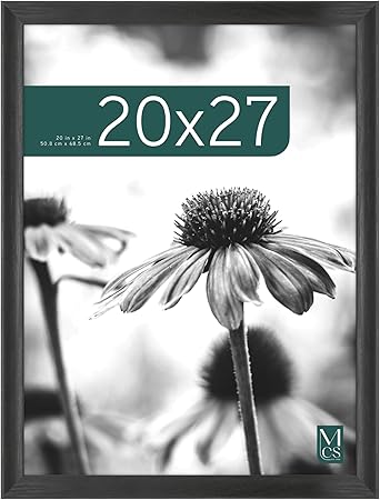 MCS Studio Gallery Classic 20x27 Poster Frame Black Woodgrain, Vertical & Horizontal Wall Hanging Large Picture Frame for Photos, Posters & Art Prints (1-Pack)