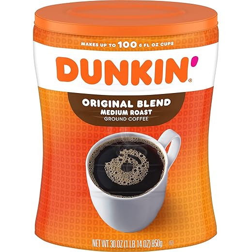 Dunkin' Original Blend Medium Roast Ground Coffee, 30 Ounce