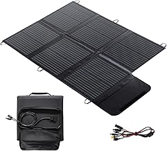 Foldable Solar Panel 120W Solar Charger IP67 Waterproof and Dustproof High Efficiency Conversion Efficiency 22% Portable Charger Solar Power Solar Panel Camping