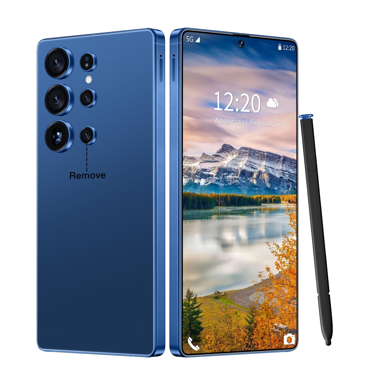 I26 Ultra Business 5G Smartphone, Dual SIM, 12GB+512GB, Snapdragon 8 Gen 4, 6.99" Screen, 7000mAh, Android 15, Stylus Pen & Face Unlock (Dark Blue) - 1