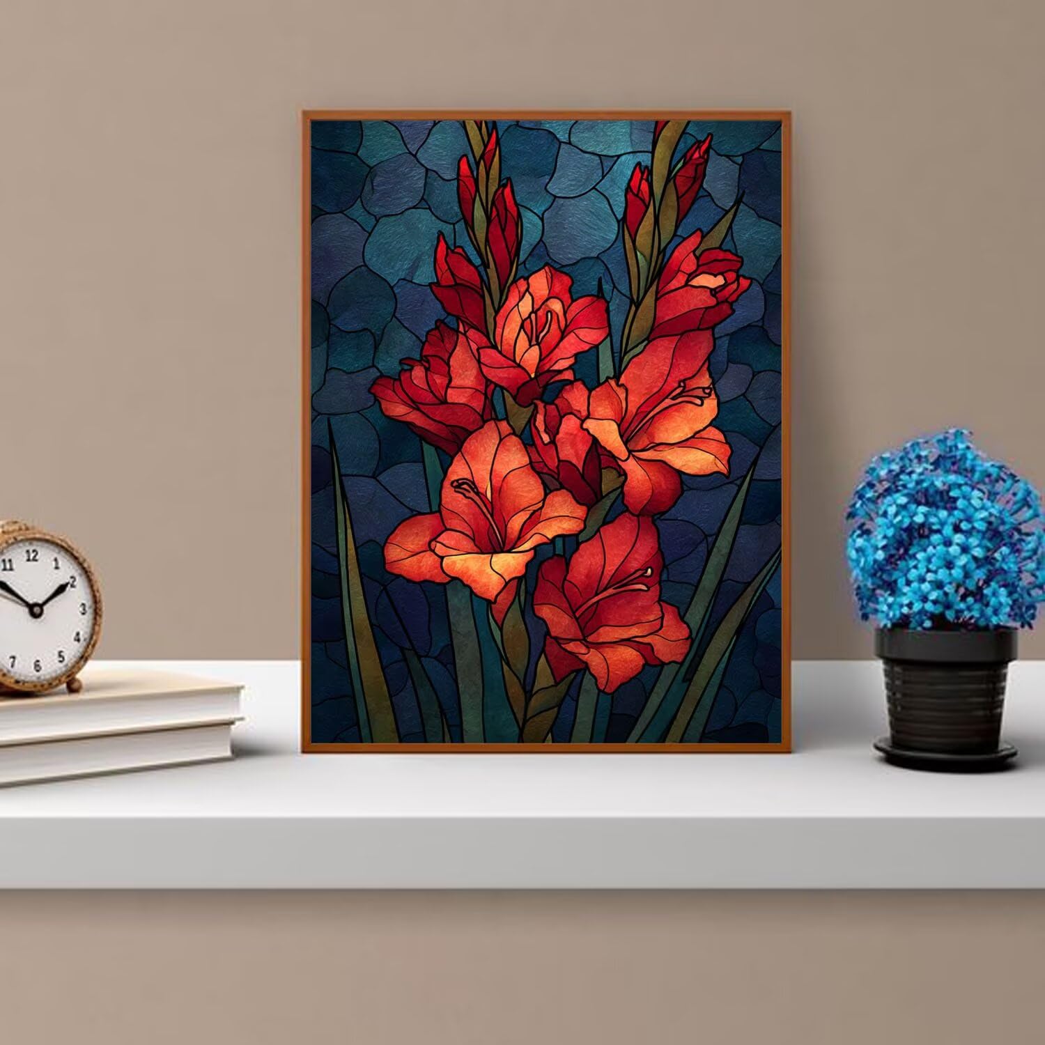 Dipingere con i Numeri Adulti piante, Fiori Dipingere con i Numeri Bambini DIY Kit, Set Premium con Pennelli, Decorazione Casa & Creativo Regalo di Compleanno, Attività di Tempo libero 70x95cm z-485