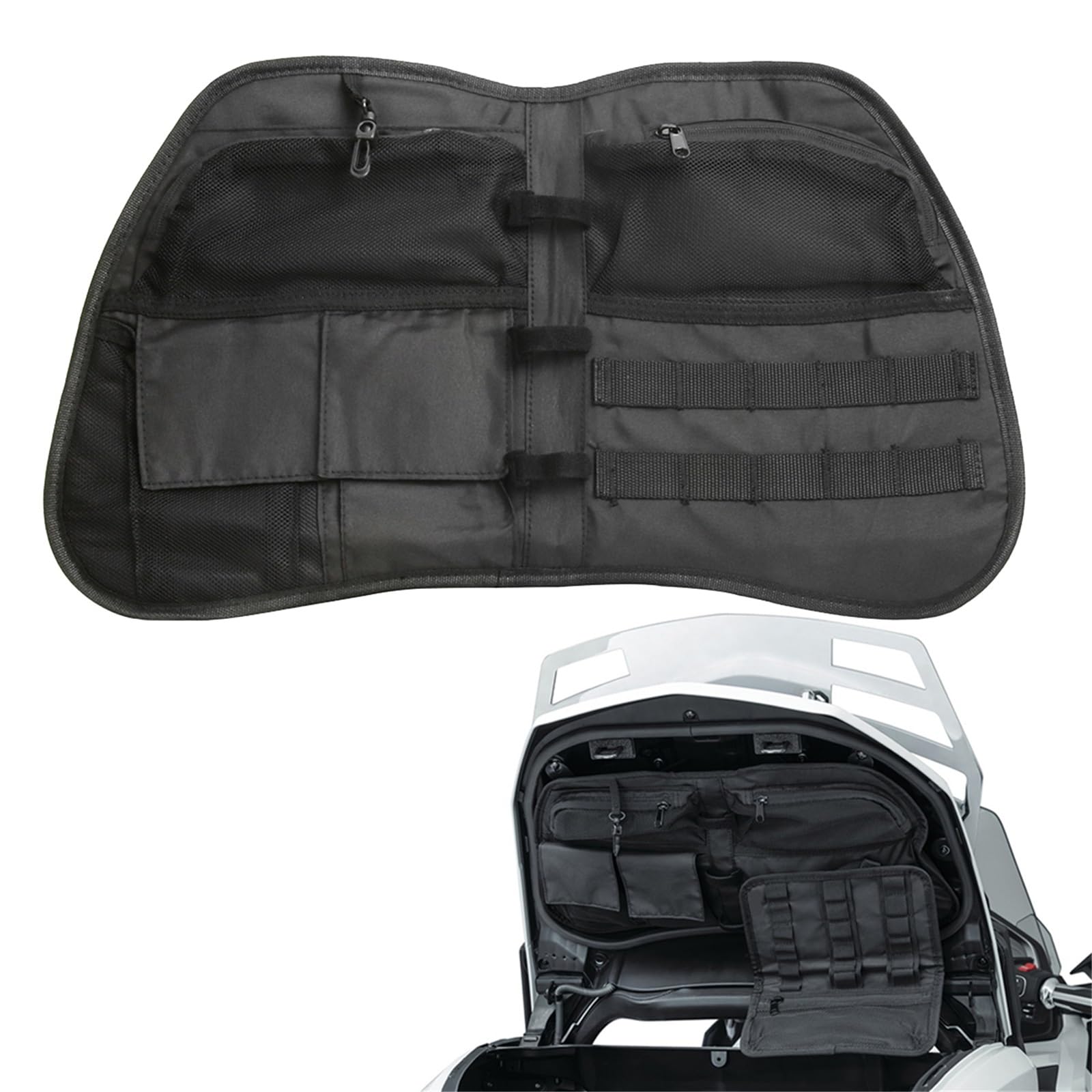Sac de rangement noir pour coffre de moto Gold Wing GL1800 2018-2021