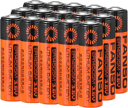15 Pack ER14505M AA 3.6V Lithium Battery 2200mAh ER14505 Non-Rechargeable Battery