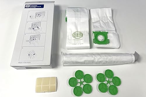 Miniatura 3 de SEBO Caja de servicio 5828AM con tira de sellado para aspiradora serie X (no X7 o X8) con 8 bolsas de filtro, filtro de escape, microfiltro