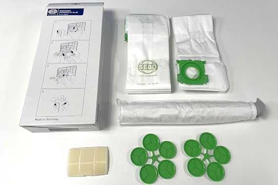 Sebo 5828er Service Box With Sealing Strip For X Series Vacuum With 10 Filter Bags Exhaust Filter Electrostatic Microfilter And Sealing Strip