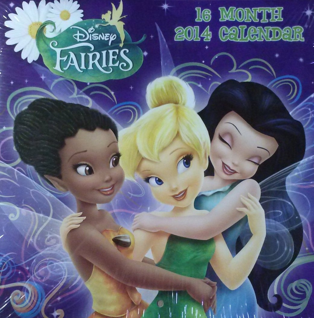 Disney Calendario da parete quadrato 2014, 16 mesi, motivo: fatine