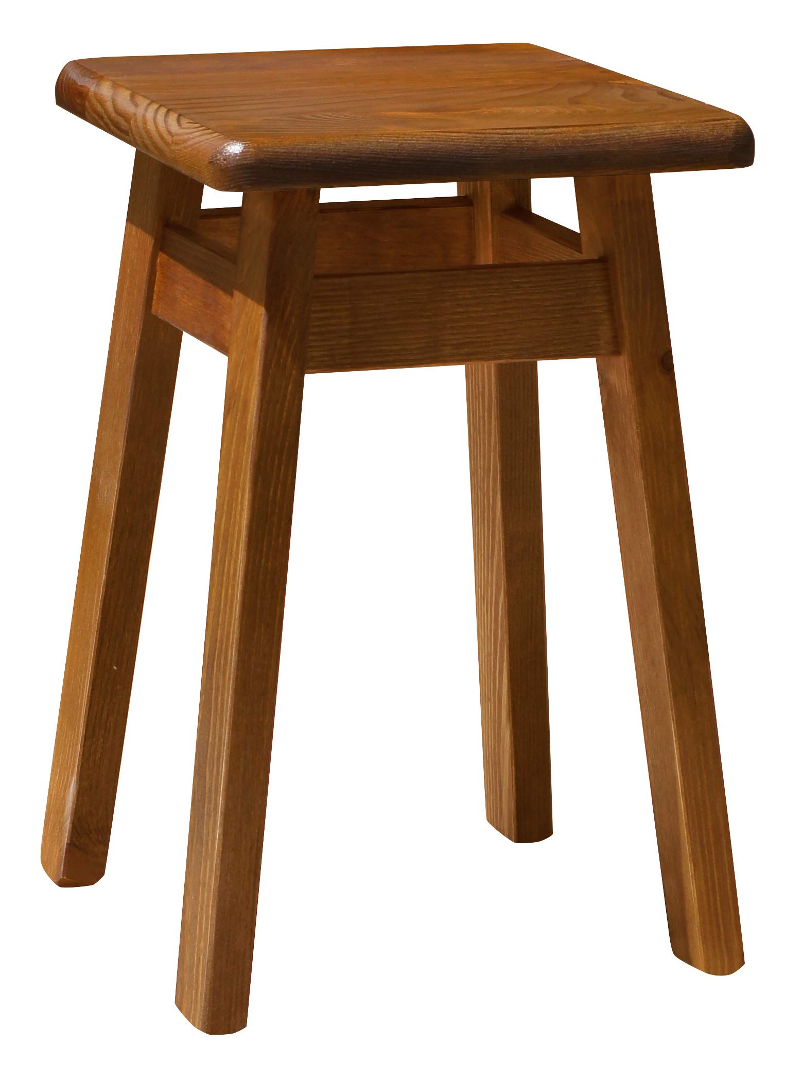 Pino de madera maciza de madera taburete bajo (roble)