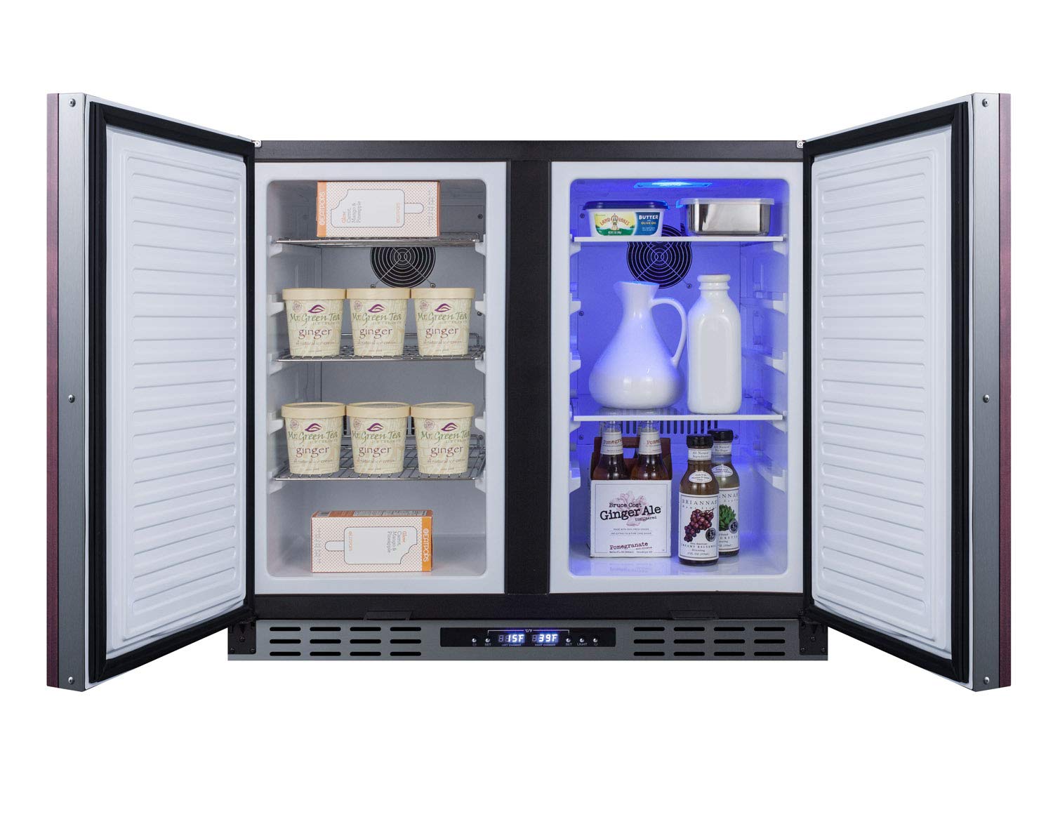 Summit 36" Refrigerator Freezer, Side-By-Side, Undercounter, 5.8 Cu.Ft Capacity, ADA Compliant, Panel Ready* - Ffrf36ifada (*Panels Not Included) on Fridge.com - View 5