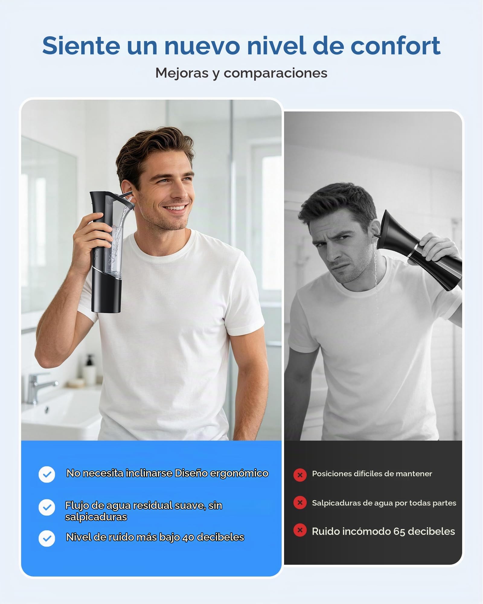 Morfone Limpiador Eléctrico de Oídos con Depósito Magnético 4 Modos Presión