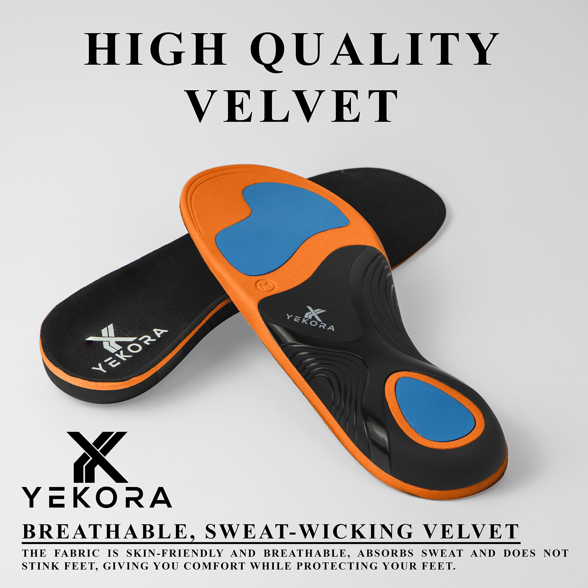 Ortho Plus Plantillas Ortopédicas para Zapatos con Soporte del Arco – Pies Planos, Fascitis Plantar, Espolón Calcáneo, Pie Cavo y Pie Valgo – Hombre y Mujer (M: 40-42 EU)