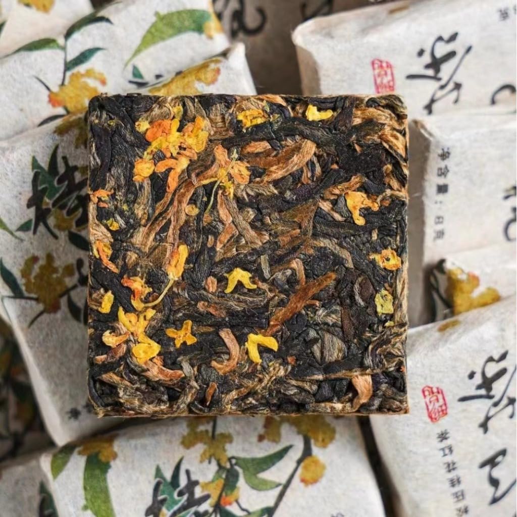 Té Negro Yunnan Dianhong | Té Negro Con Osmanthus | Aroma Floral, Láminas Finas | Envase Individual | Té Portátil (500G / 17,64 oz)
