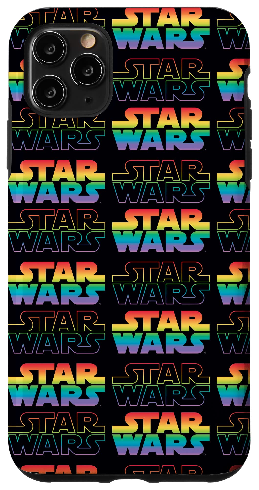 Coque iPhone 11 Pro Max Star Wars effet arc-en-ciel noir - 4