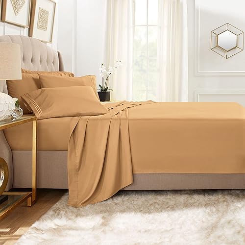 Miniatura 3 de Clara Clark Sábanas individuales XL, juego de 5 piezas, sábanas de lujo de hotel para cama tamaño individual XL, sábanas y fundas de almohada súper