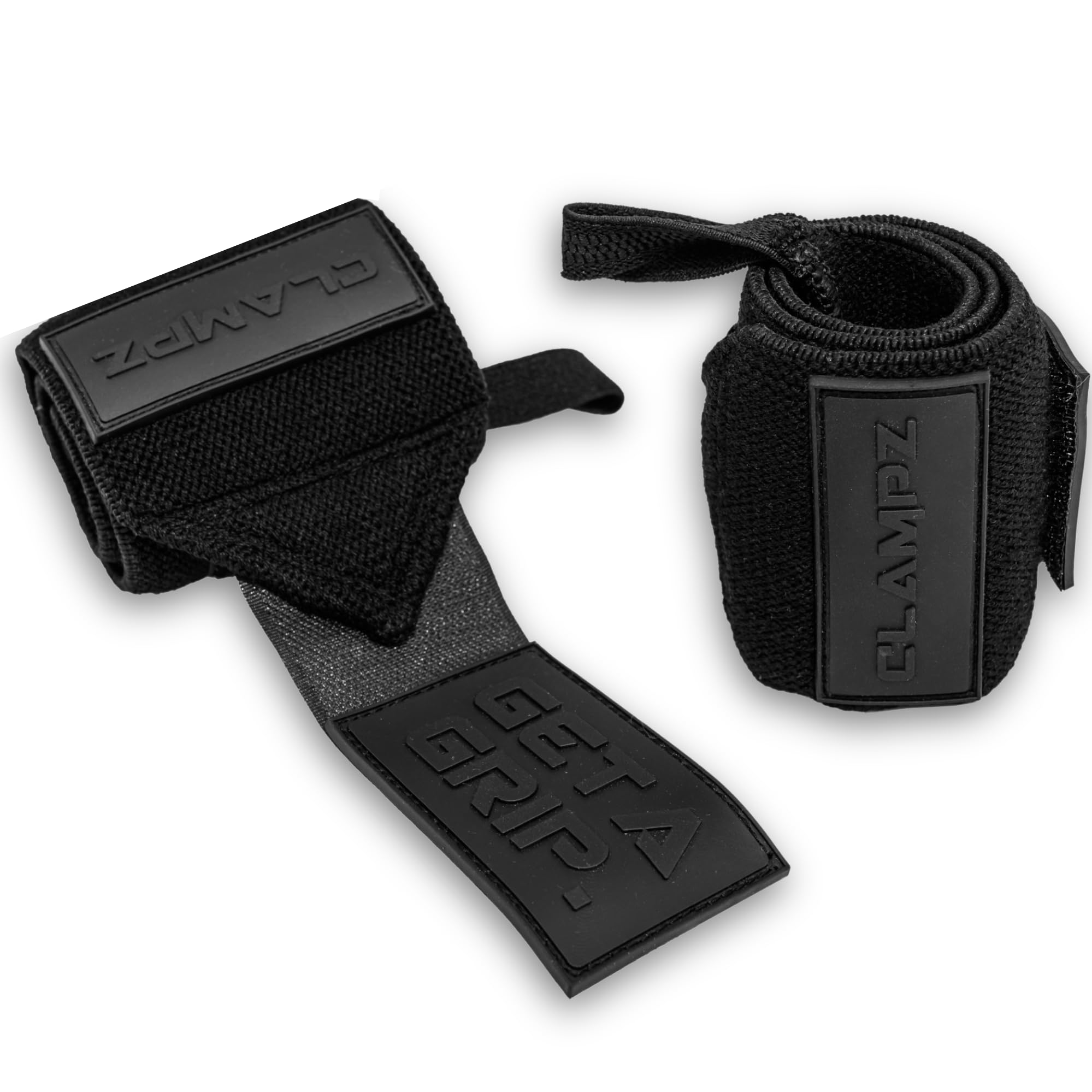 Clampz Wysokiej jakości bandaże do podnoszenia ciężarów na nadgarstek, fitness, Heavy Duty [Wrist Wraps] 50 cm do podparcia nadgarstka, kulturystyki, treningu siłowego i crossfitu