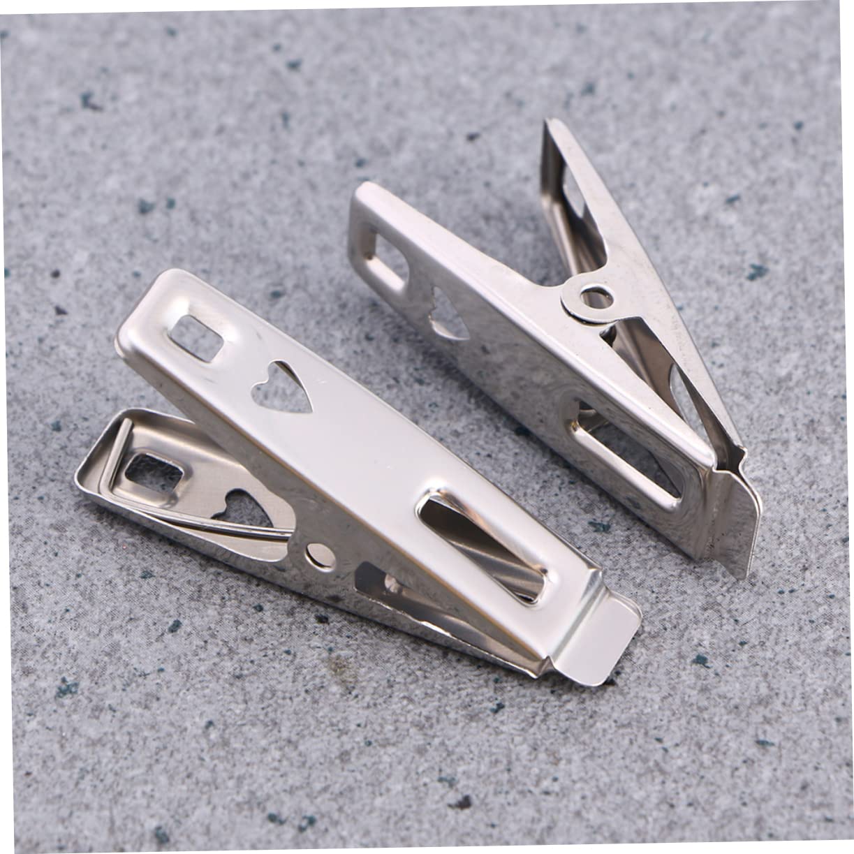 Alipis 100pezzi Mollette Acciaio Inossidabile Antivento Da Clip Multiuso Per Asciugamani e Bucato Resistente e Duratura Per Stendini e Ufficio