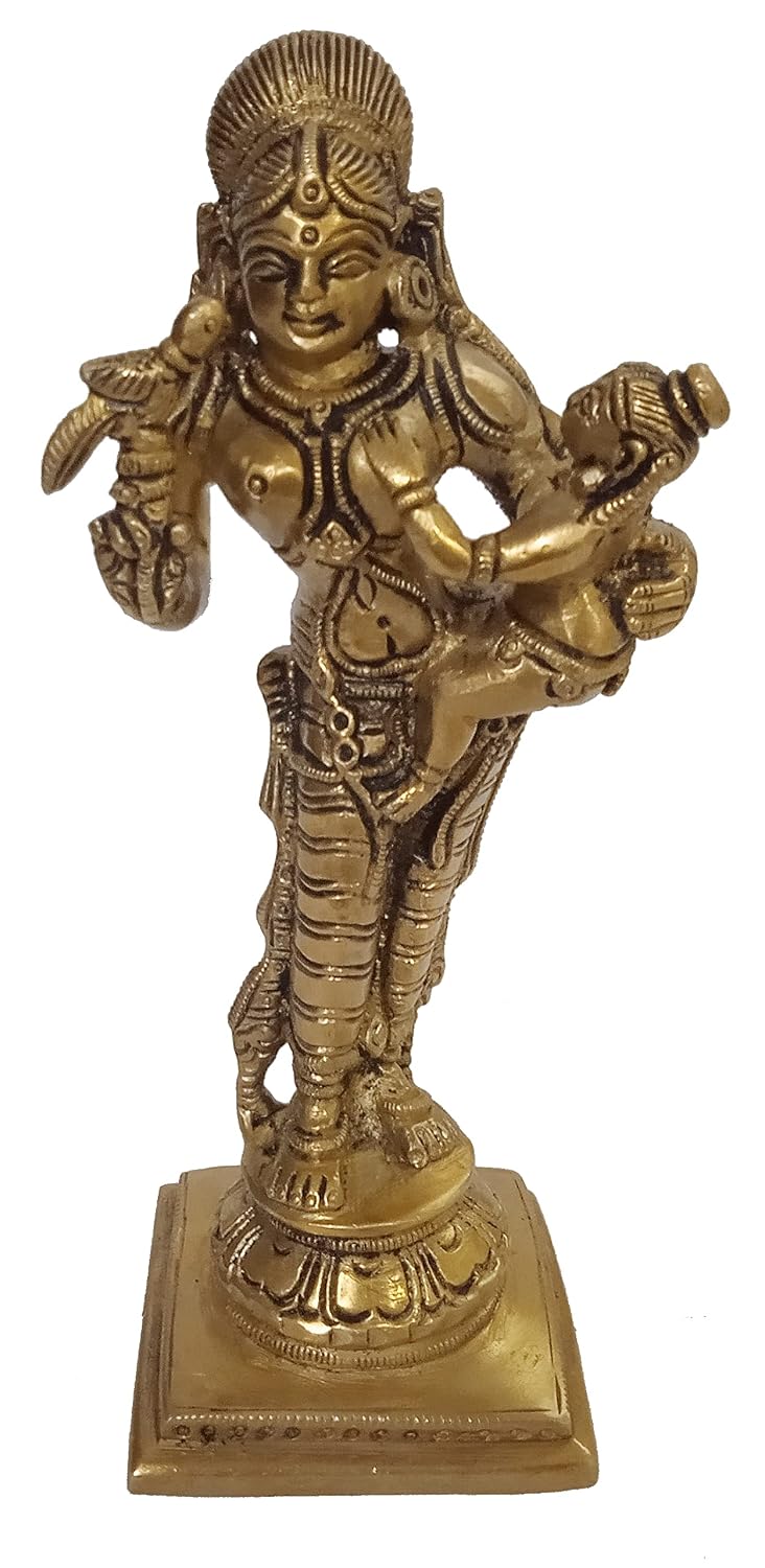 Buy Purpledip Brass Idol Krishna Yashoda 'Damodar Leela' Ma Yashodha