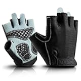 Deerskin Palm Workout Gloves for Men & Women: Double-Layer Protection for Weight Lifting, Gym, Cycling | Anti-Slip Grip & Breathable 3D Padding(Stealth Midnight,Medium)