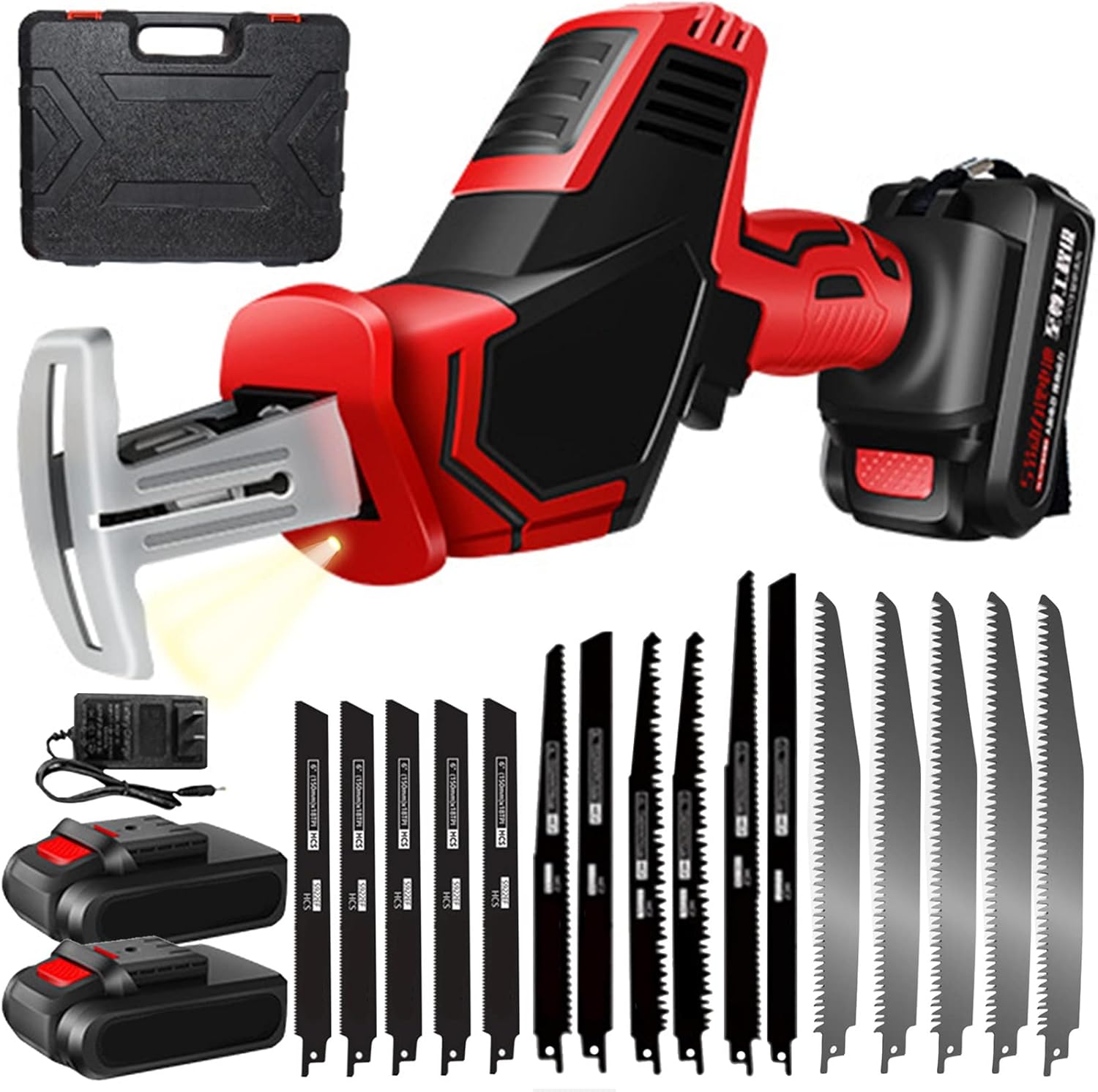 21V Cordless Reciprocating Saw, Electric Saw Battery