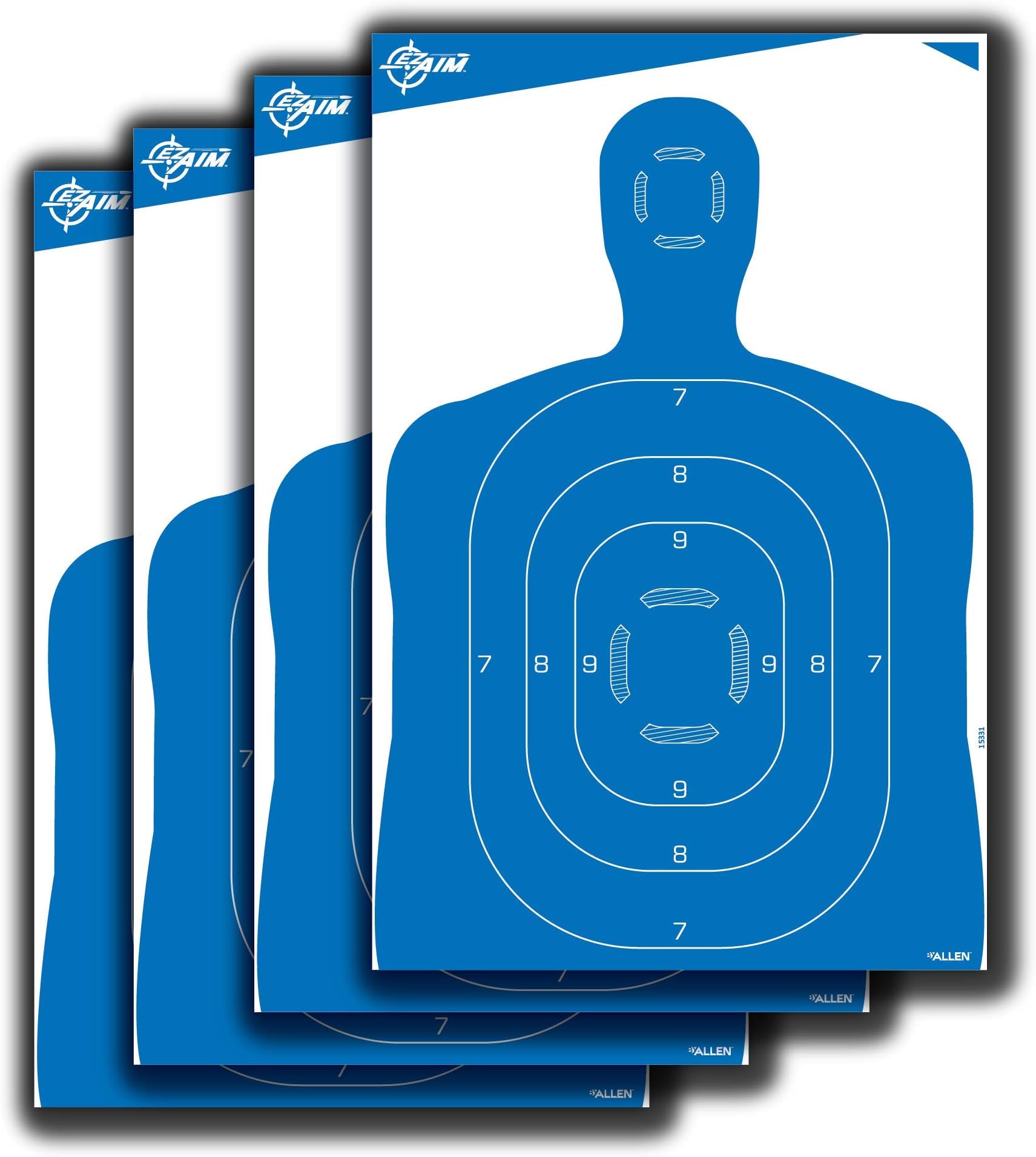 EZ-Aim Silhouette Targets for Shooting - Human Body Paper Practice Targets