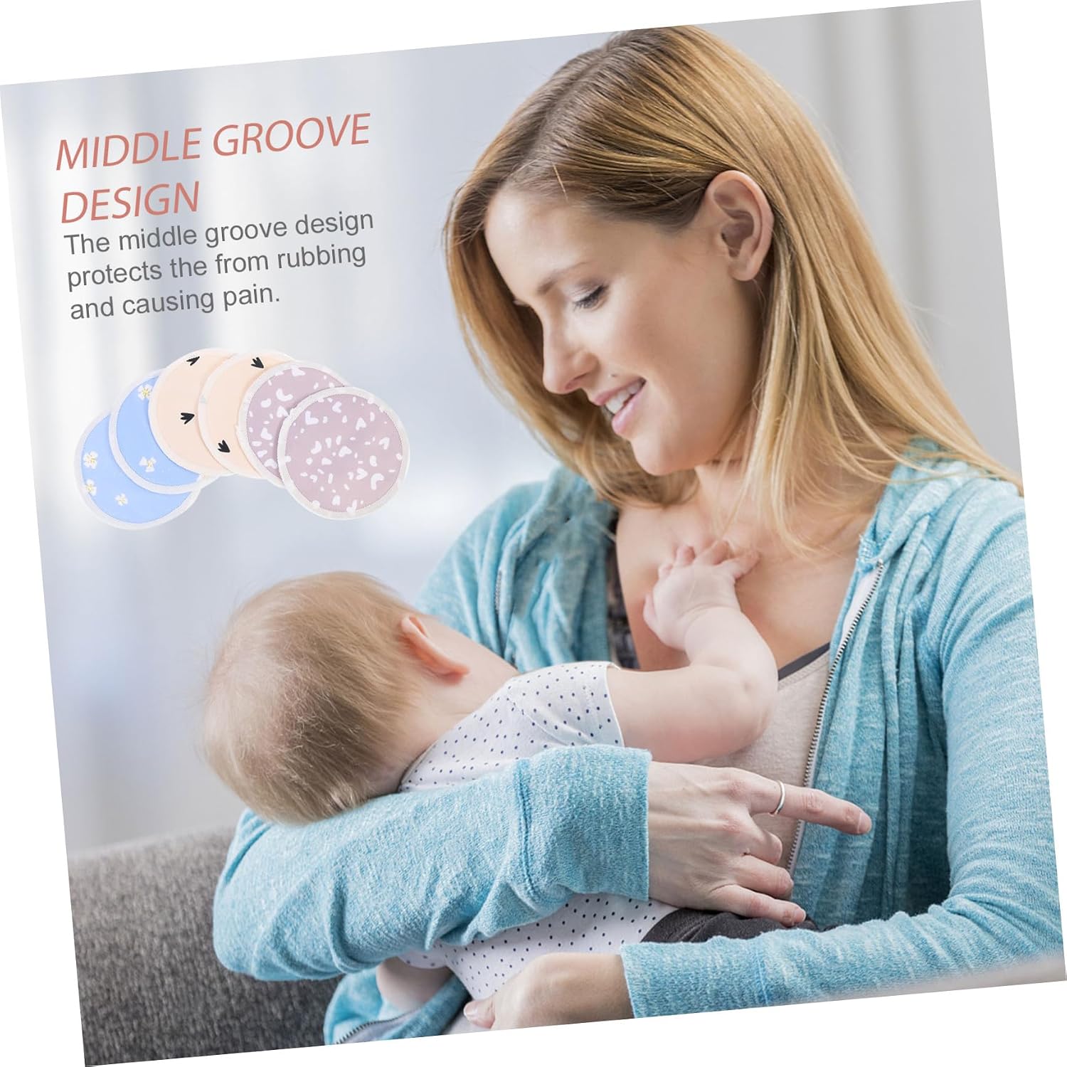 1set Breastfeeding Pads for Moms Reusable Breast Cushions Leak-Resistant Soft and Comfortable Natural Material for Daily Use and Nursing Essentials
