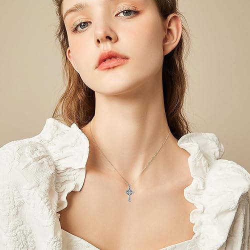 Vista 2 de Collar de Santa MuerteSan Miguel para hombres y mujeres, plata de ley 925, collar con colgante de Santa Muerte, amuleto de guerrero, regalo