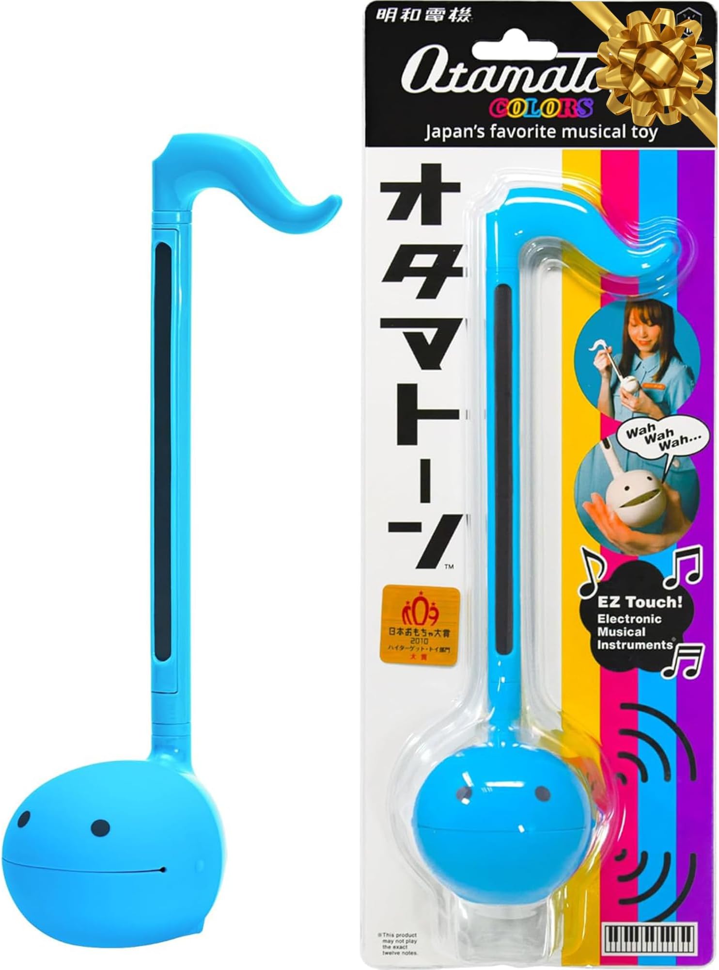 Otamatone Japanese Electronic Musical Instrument Portable Music Synthesizer from Japan by Maywa Denki Studio, Award Winning, Educational Fun Gift for Children, Teens & Adults - Blue