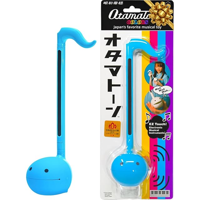 Otamatone Regular Azul, Instrumento Musical Electrónico Japonés Sintetizador Portátil Sensibles al Tacto Musicales Instrumentos Regalo Niños Adolescentes Adultos Cumpleaños Juego Juguetes Geniales