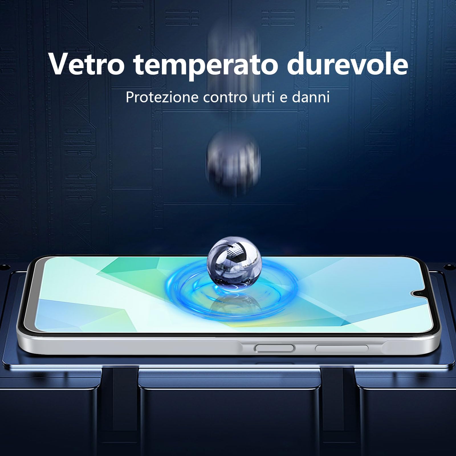 NEW'C 3 Pezzi, Vetro Temperato per Samsung Galaxy A17 2025, Galaxy A16 5G, Galaxy A26 5G, Pellicola Prottetiva Anti Graffio, Anti-Impronte, Senza Bolle, Durezza 9H, Ultra Trasparente, Ultra Resistente